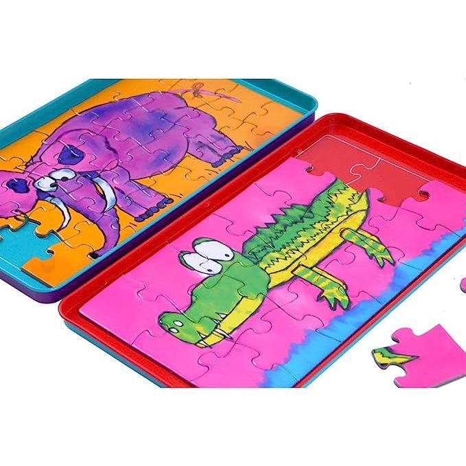 Mini Puzzles TO GO-The Purple Cow America In-The Red Balloon Toy Store