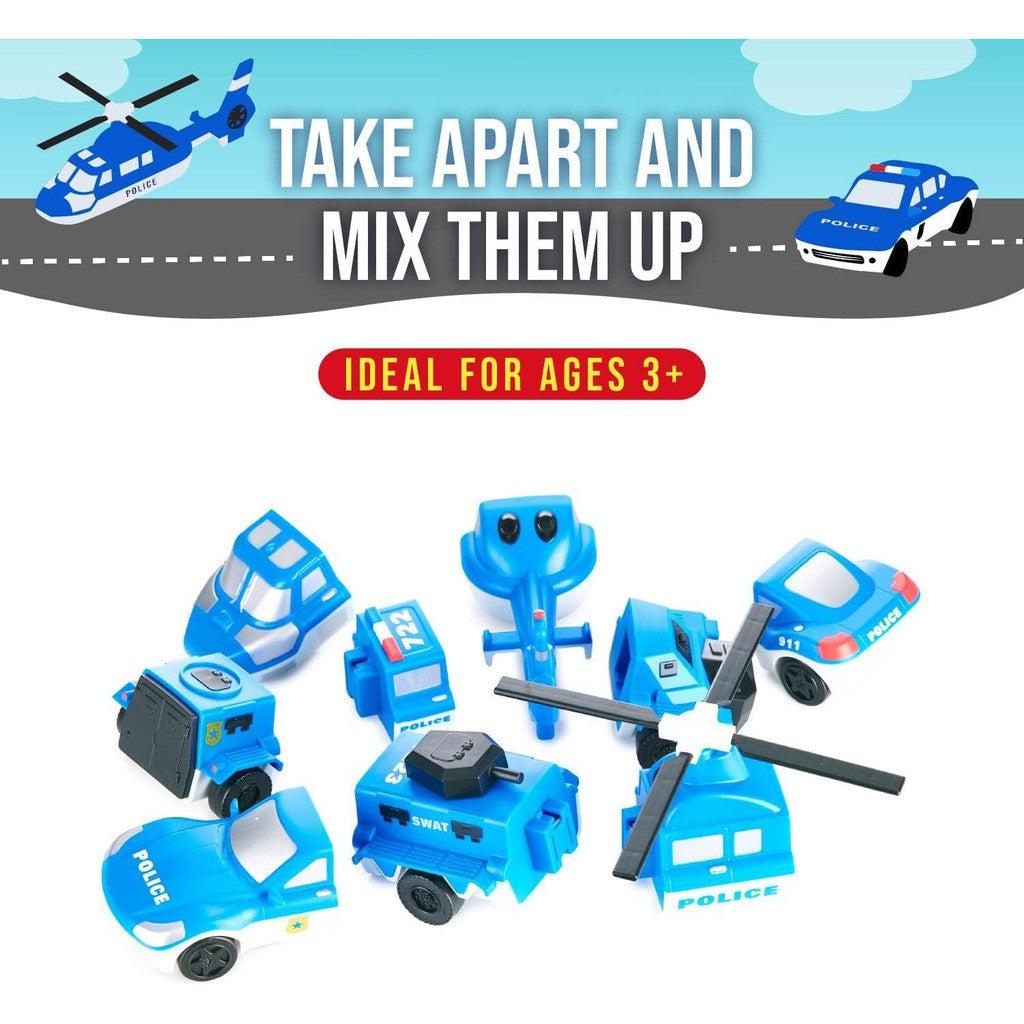 take apart and mix them up, idea for ages 3+