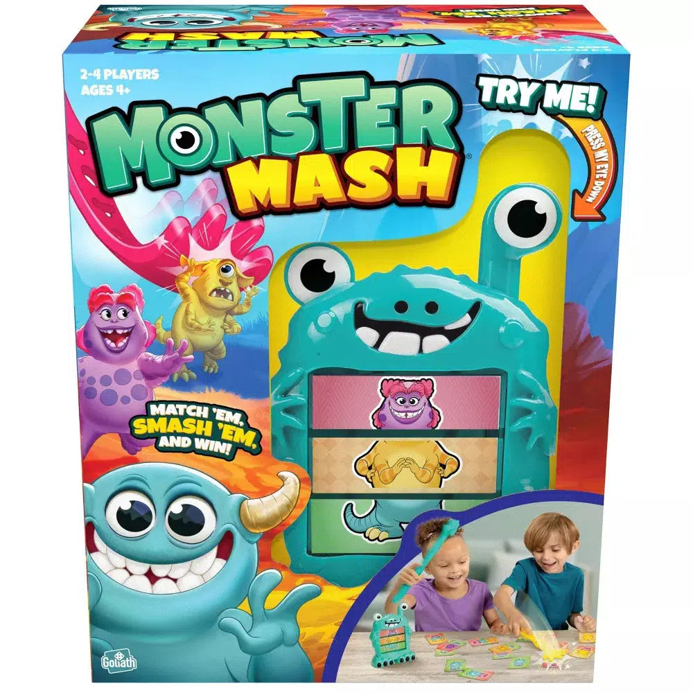 this game shows monster mash! match the monster, smash them and win is the tag