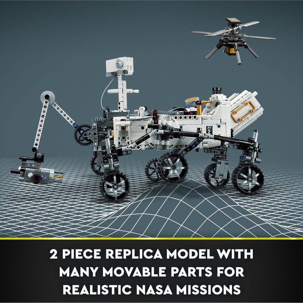 2 piece replica model with many movable parts for realistic NASA missions. 