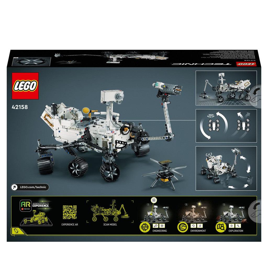 the image shows the MARS Rover cover for the back of the box. there are instructions on how the rover moves like the real thing. 