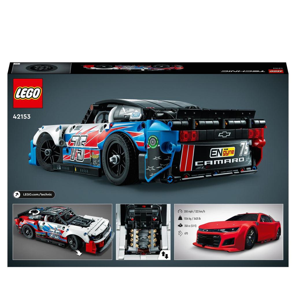 back of the box shows a handful of the previous images along with one of the actual stock model of the car