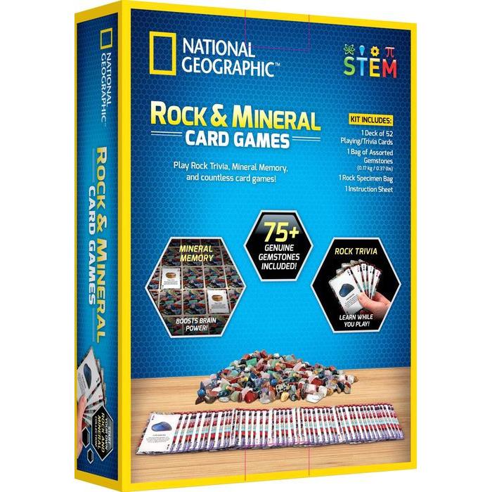 National Geographic Rock & Mineral Card Games-Blue Marble-The Red Balloon Toy Store