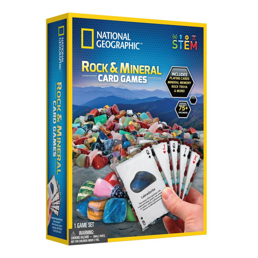 National Geographic Rock & Mineral Card Games-Blue Marble-The Red Balloon Toy Store