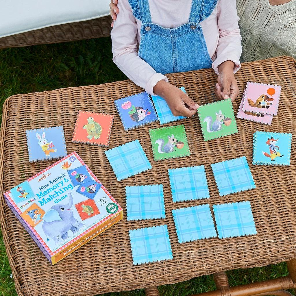 the cards are large and easy for a child to play with without risk of danger