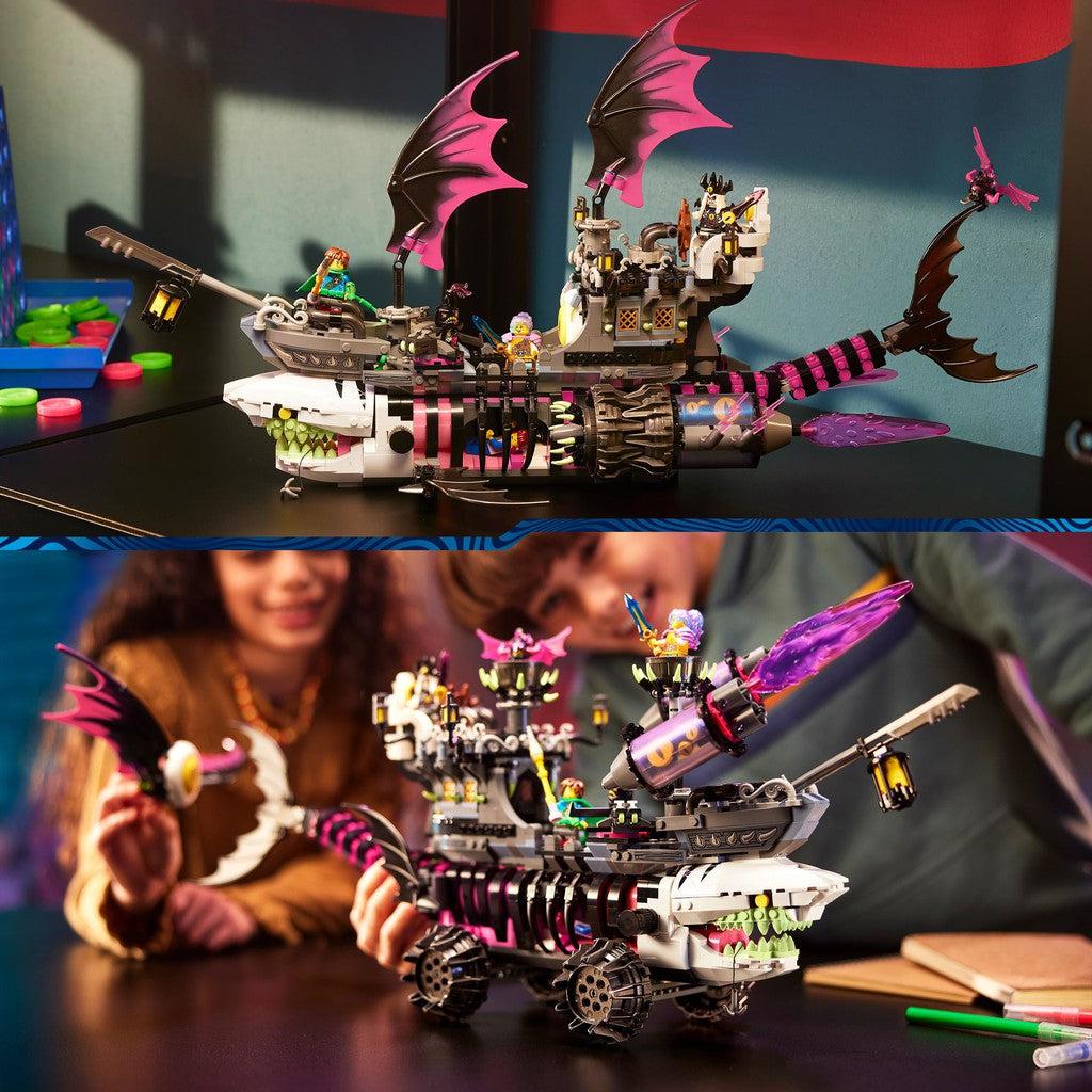 build the shark ship with your friends and play with it