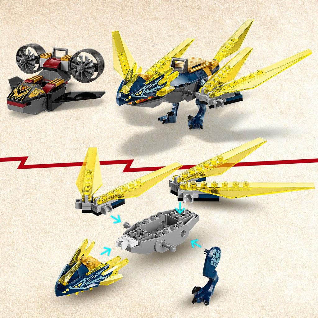 A Dragons Rising playset featuring toy building blocks inspired by NINJAGO.