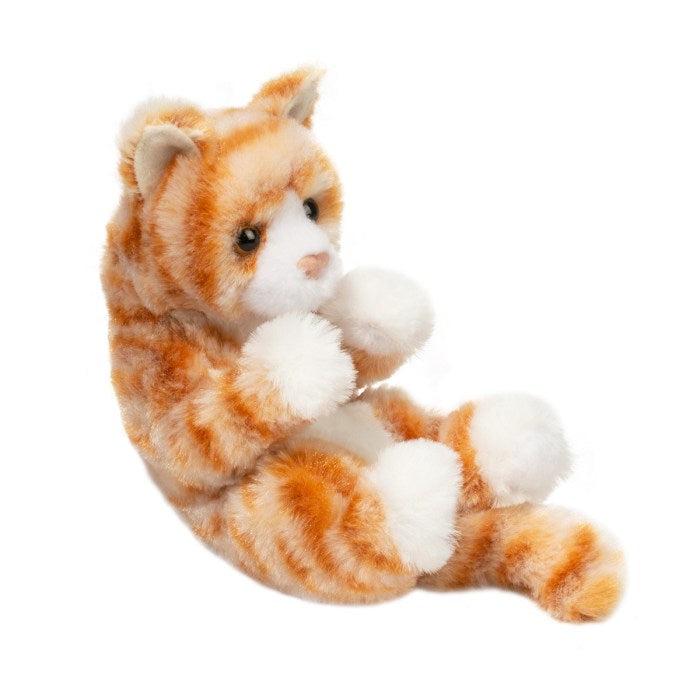 the cat is stuffed and vibrant, perfect to hug