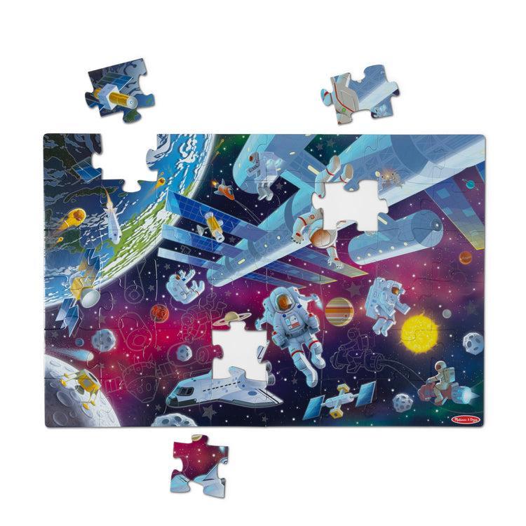 Outer Space Glow in the Dark Floor Puzzle-Melissa & Doug-The Red Balloon Toy Store