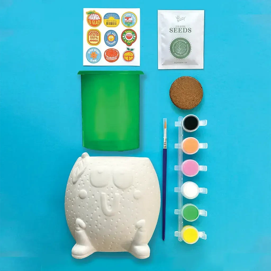 Paint & Grow Orange-Bright Stripes-The Red Balloon Toy Store