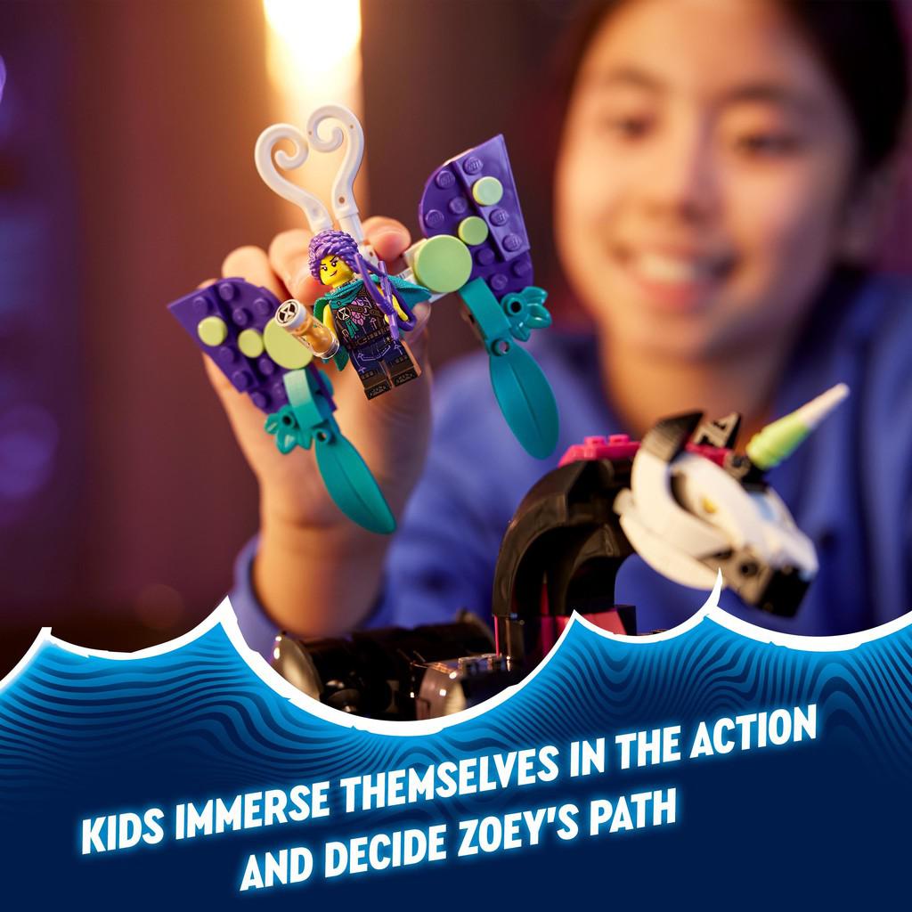 kids immerse themselves in the action and decide zoey's path