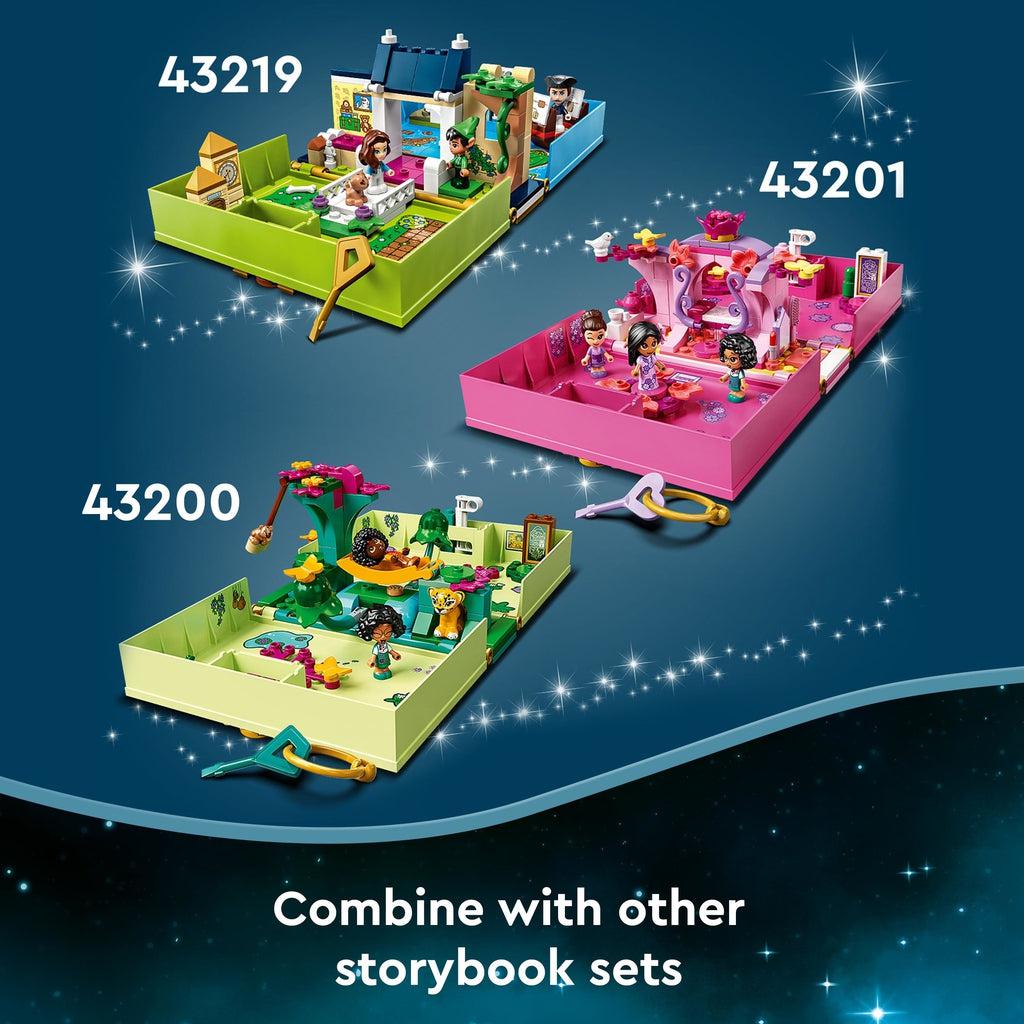 Image showing that this set is in a set of two other storybook LEGO Disney playsets. The other set codes are 43201 and 43200.