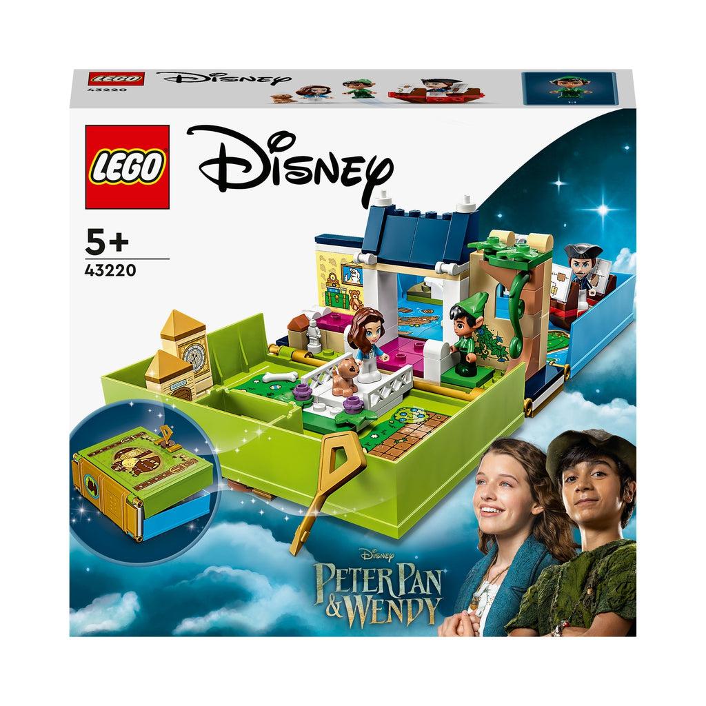 Image of the front of the box. It is a picture of the completely built LEGO set with Wendy, Peter Pan, and Captain Hook minifigures.