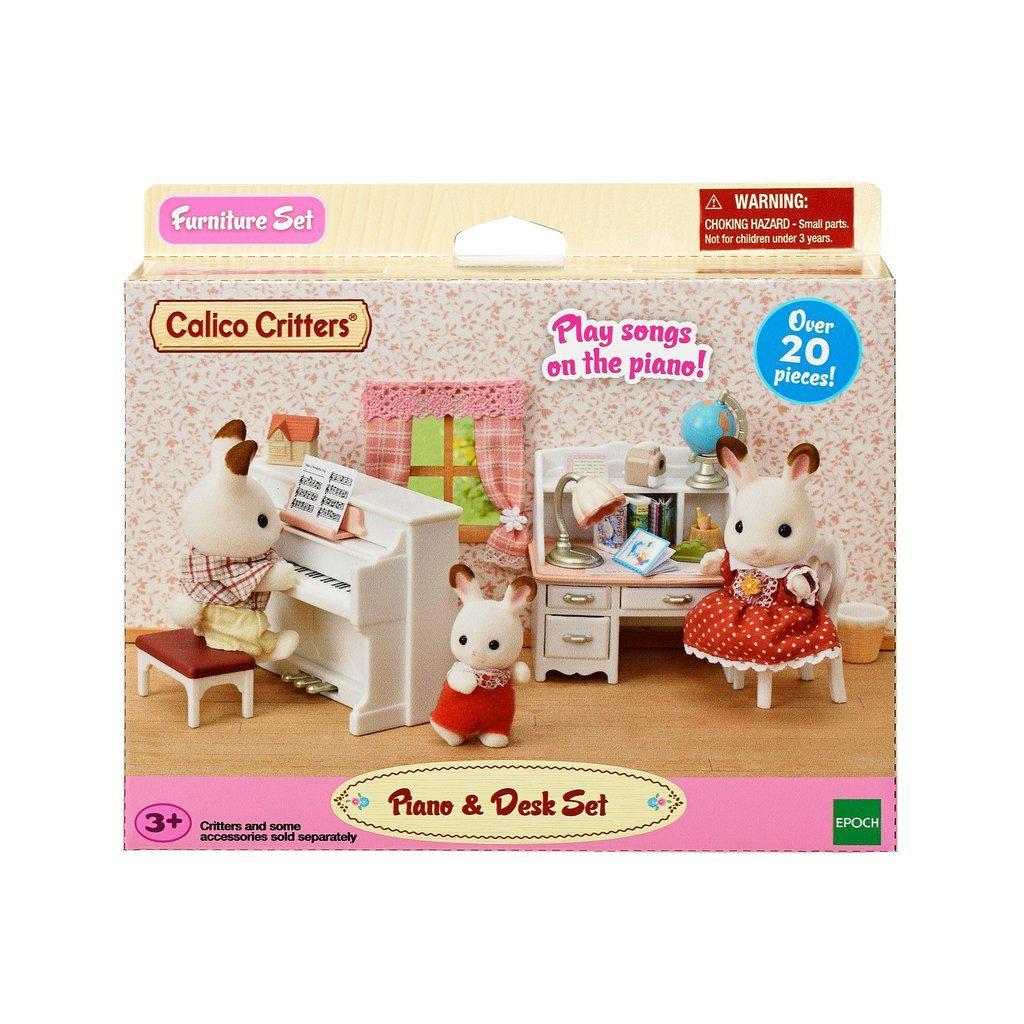 Piano & Desk Set-Calico Critters-The Red Balloon Toy Store