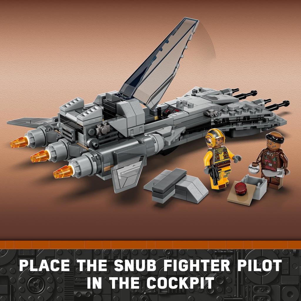 place the snub fighter pilot in the cockpit