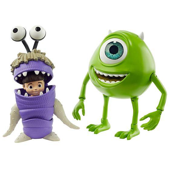 Image of the figurines outside of the packaging. They look just like in the movie! Boo is wearing her monster disguise.