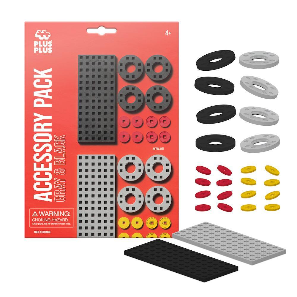 Plus-Plus Accessory Pack: Gray & Black-Plus-Plus-The Red Balloon Toy Store