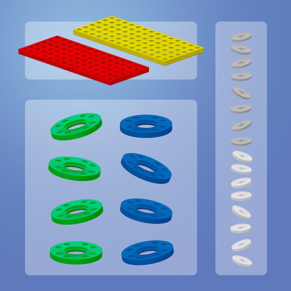 Plus-Plus Accessory Pack: Red & Yellow-Plus-Plus-The Red Balloon Toy Store