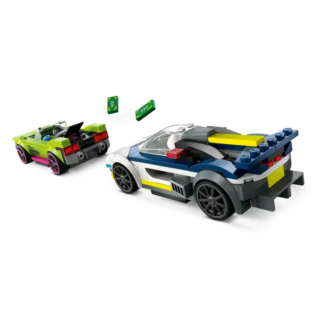 Police Car and Muscle Car Chase-LEGO-The Red Balloon Toy Store