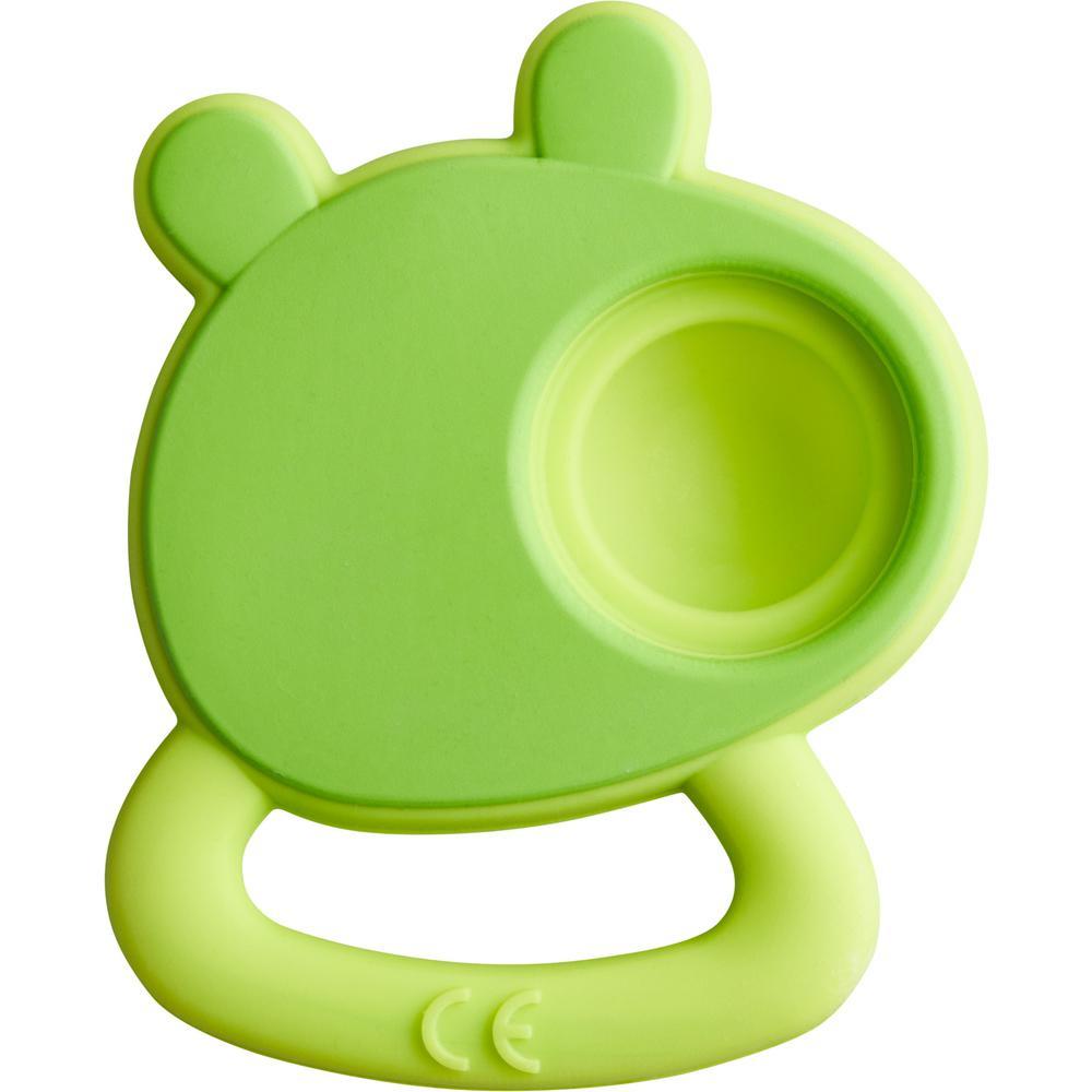 Image of the back of the toy. Shows that the back of the dimple is hollow.