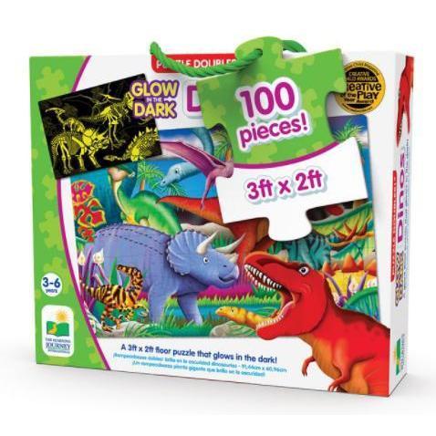 Puzzle Doubles! Glow in the Dark! Dinos-The Learning Journey Int.-The Red Balloon Toy Store