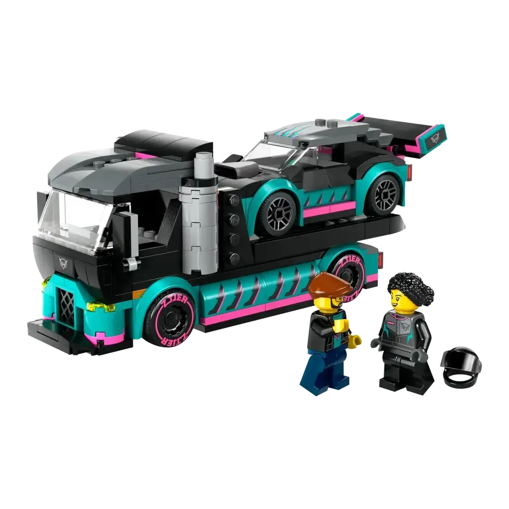 Race Car and Car Carrier Truck-LEGO-The Red Balloon Toy Store