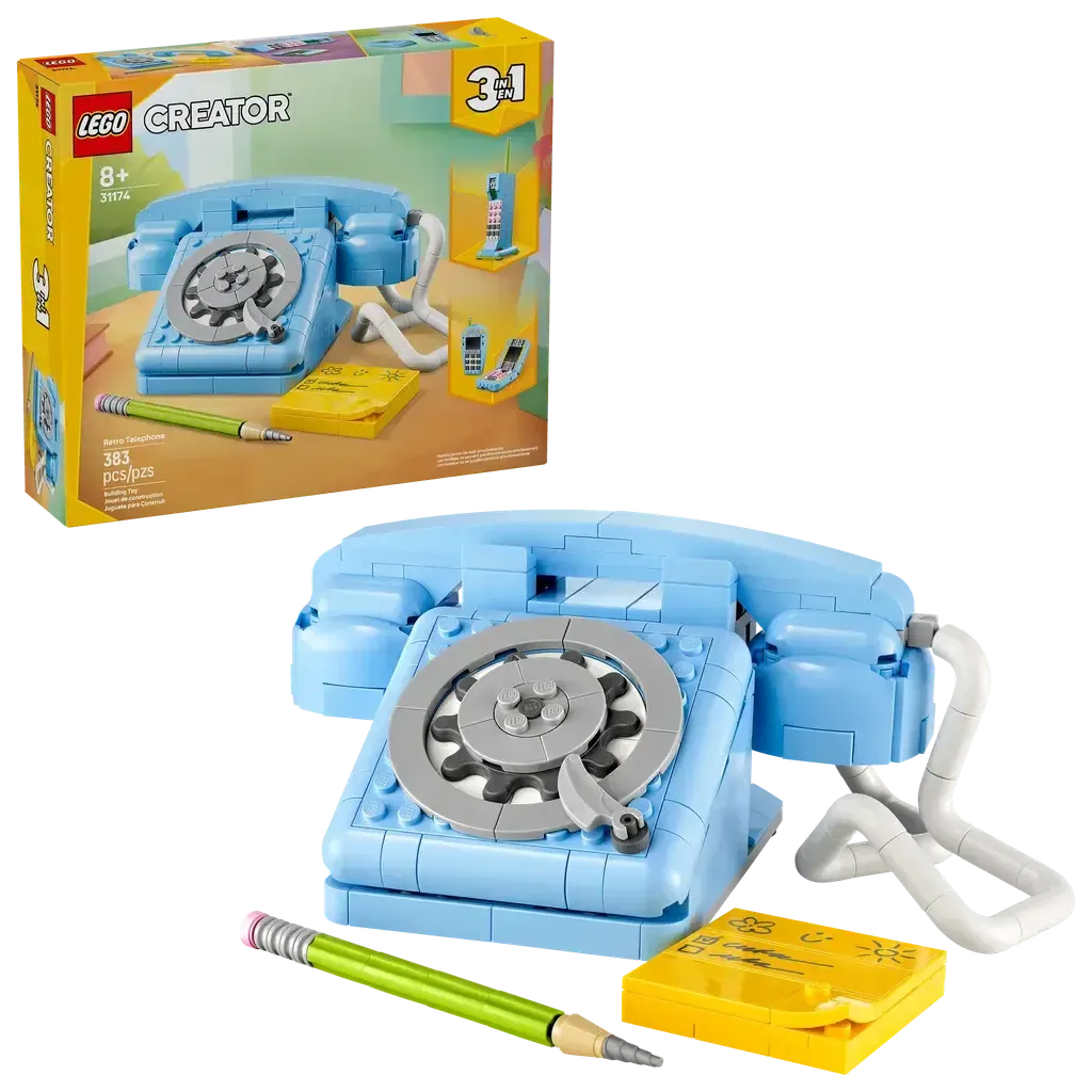 Retro Telephone-LEGO-The Red Balloon Toy Store