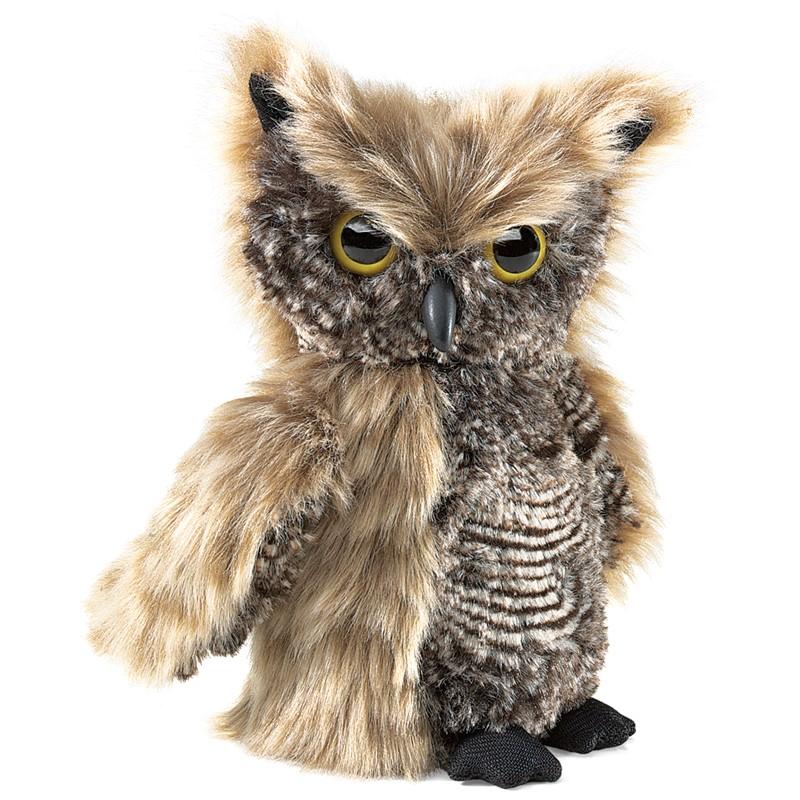 Screech Owl Puppet-Folkmanis Inc.-The Red Balloon Toy Store