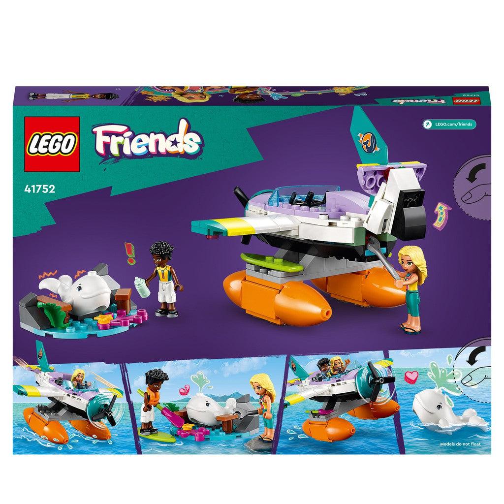back of the box shows the plane and an animal that needs help