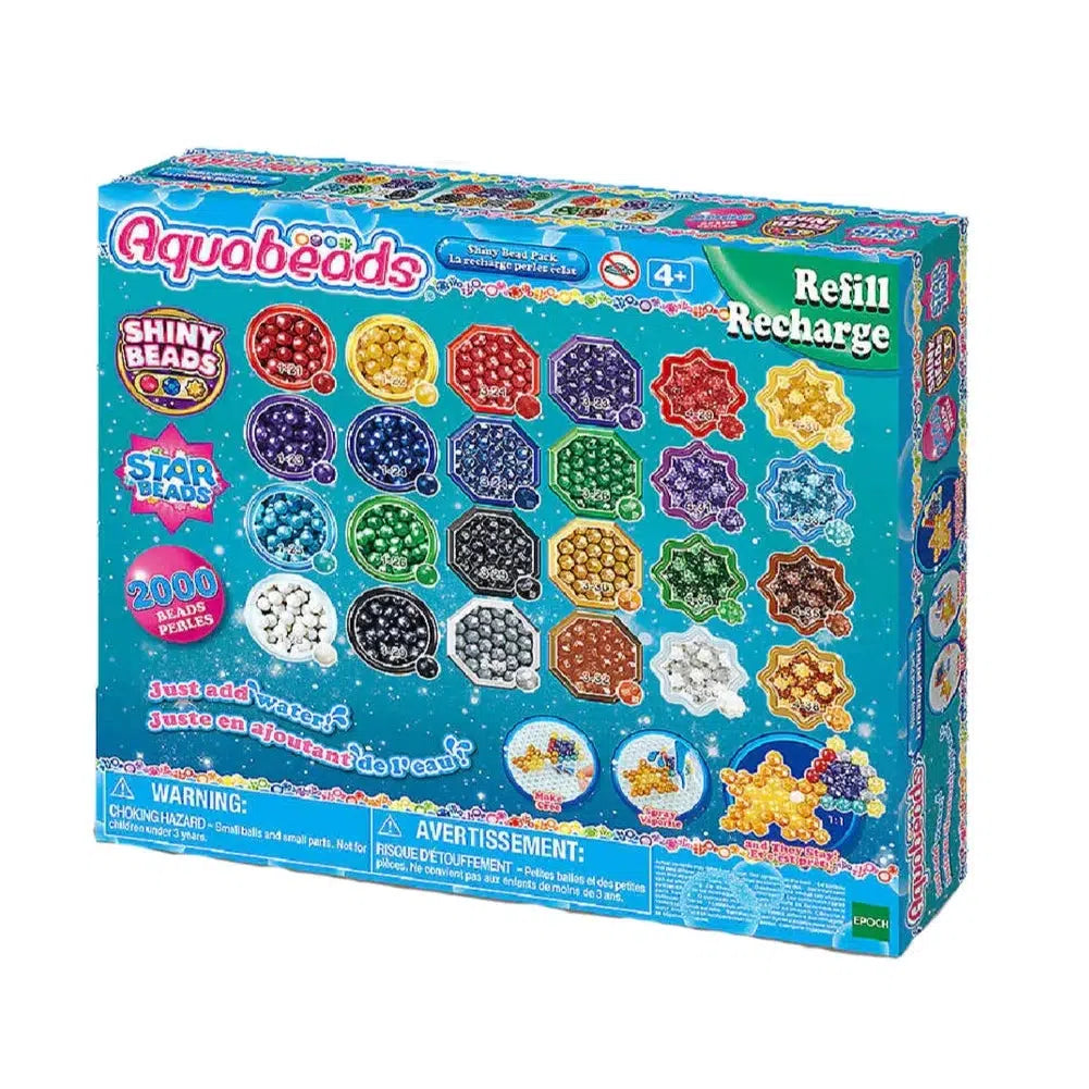 Aquabead Shiny Bead pack. A pack full of shiny beads to refill on aquabeads for more creative designs.