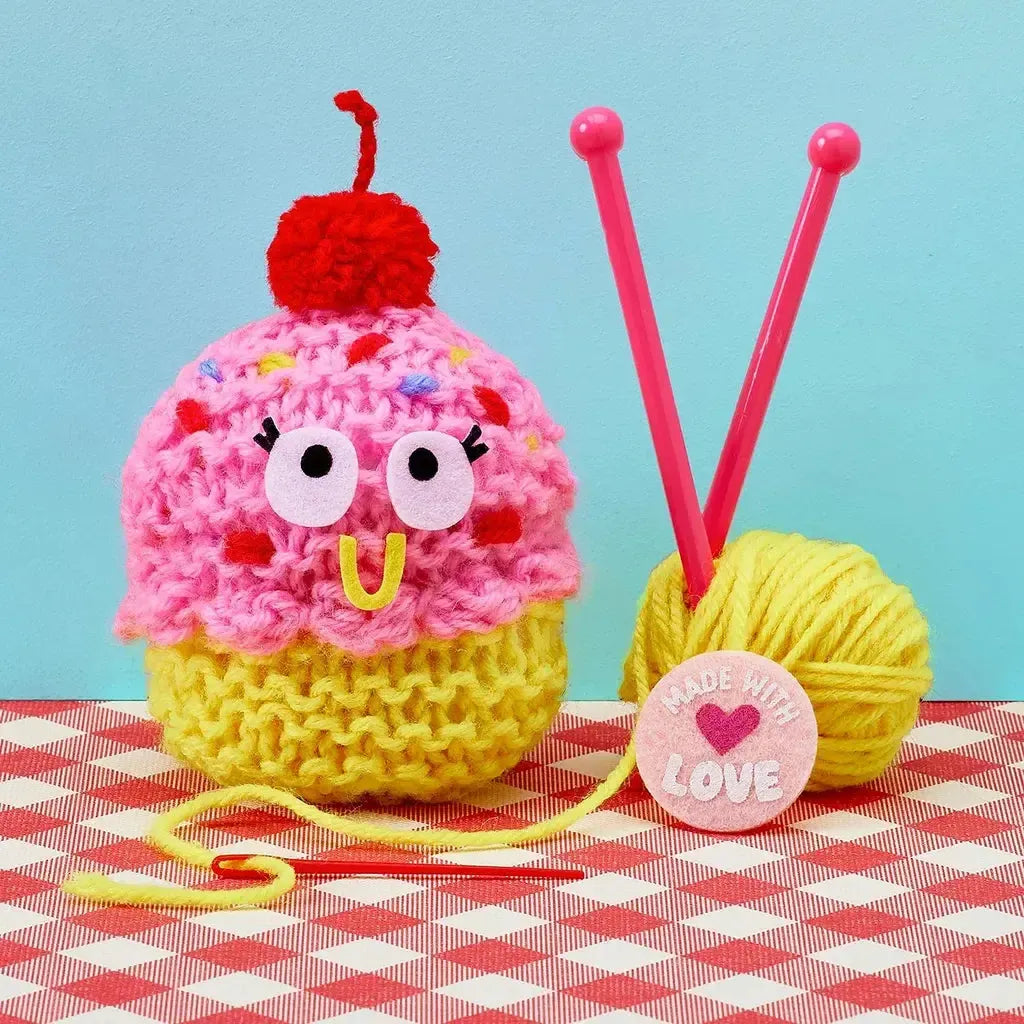 Snack Knit Cupcake Cutie-Bright Stripes-The Red Balloon Toy Store