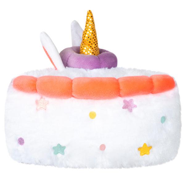 Side of unicorn cake plush