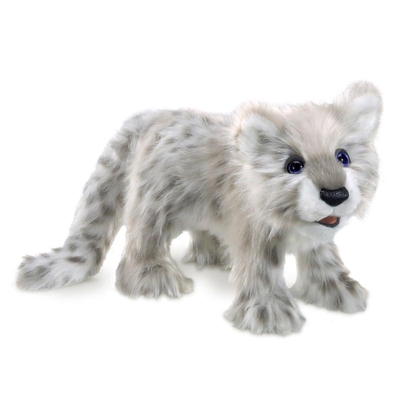 Snow Leopard Cub Puppet-Folkmanis Inc.-The Red Balloon Toy Store