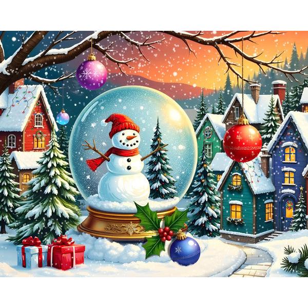 Snowman Snow Globe-Springbok puzzles-The Red Balloon Toy Store