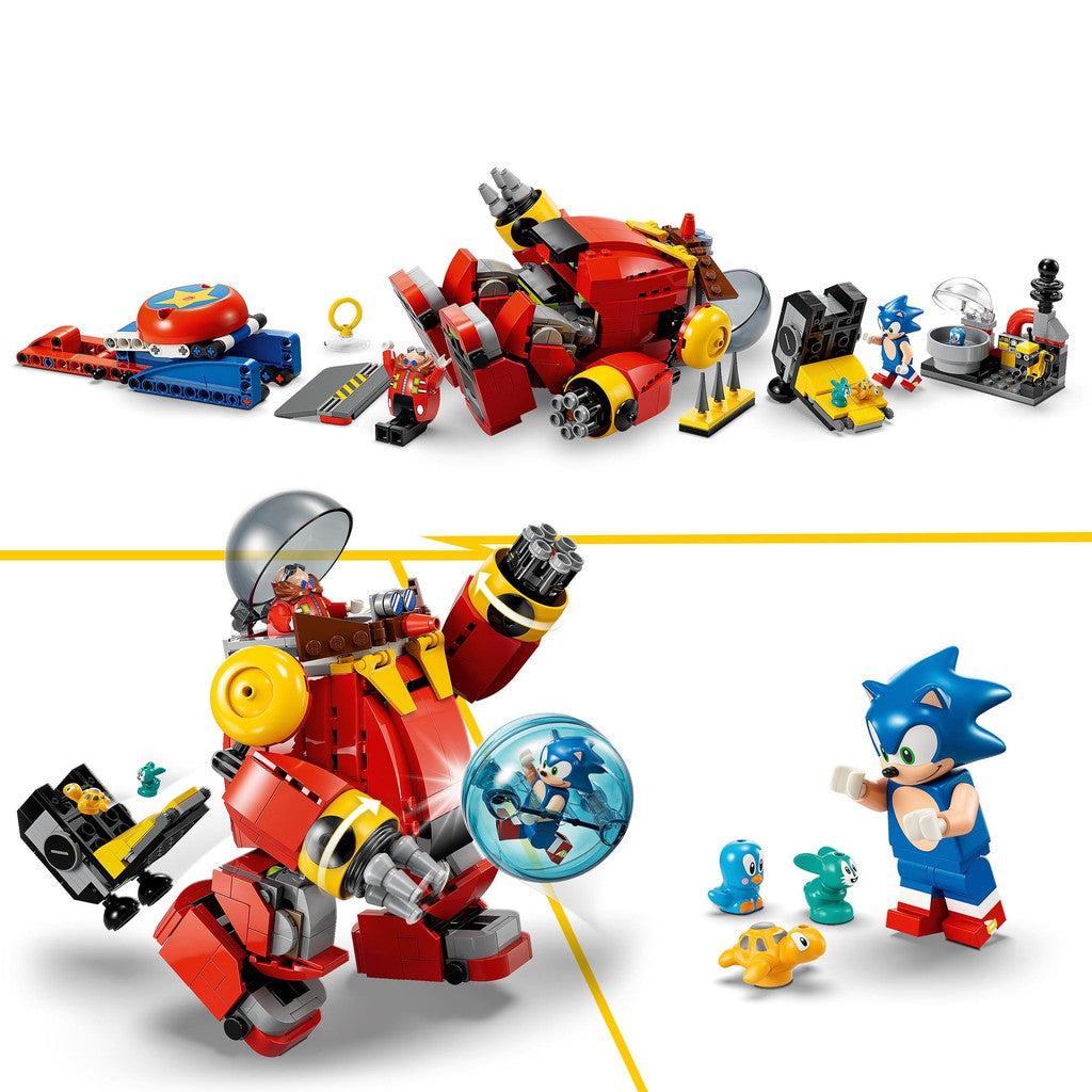image shows a spring pad, robot, spikes and the sonic and eggman character figures