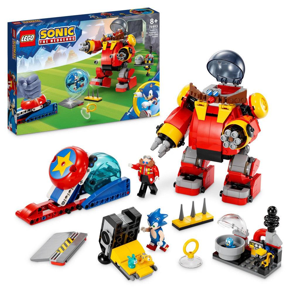 Dr.Eggman has built a massive Rotot to fight Sonic. Build that and many accessories in this LEGO set