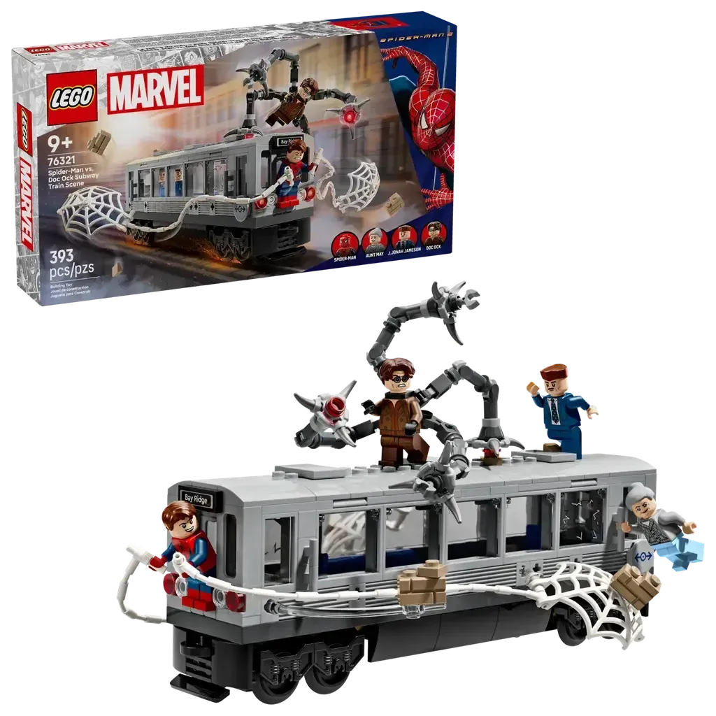Spider-Man vs. Doc Ock Subway Train Scene-LEGO-The Red Balloon Toy Store