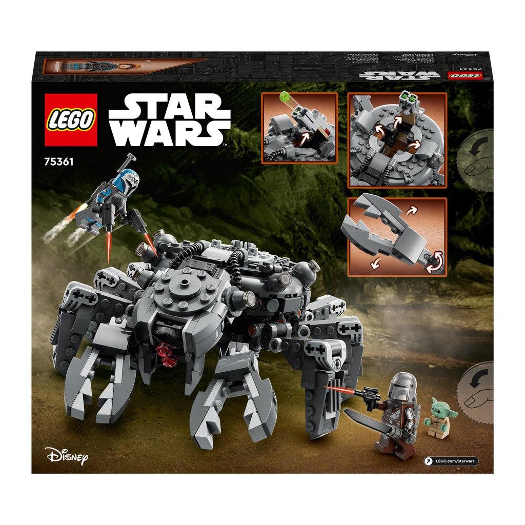 back of the box shows the tank opens up, launches  LEGO beads and has pincers