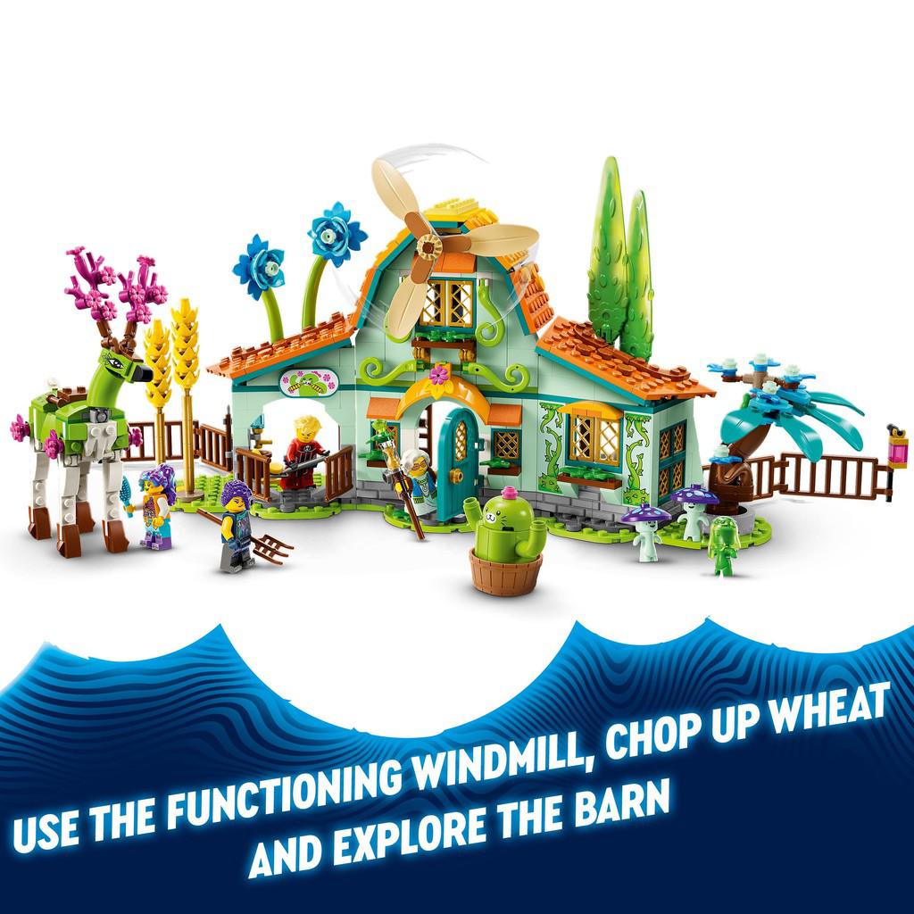 use the functioning windmill, chop up wheat and explore the barn