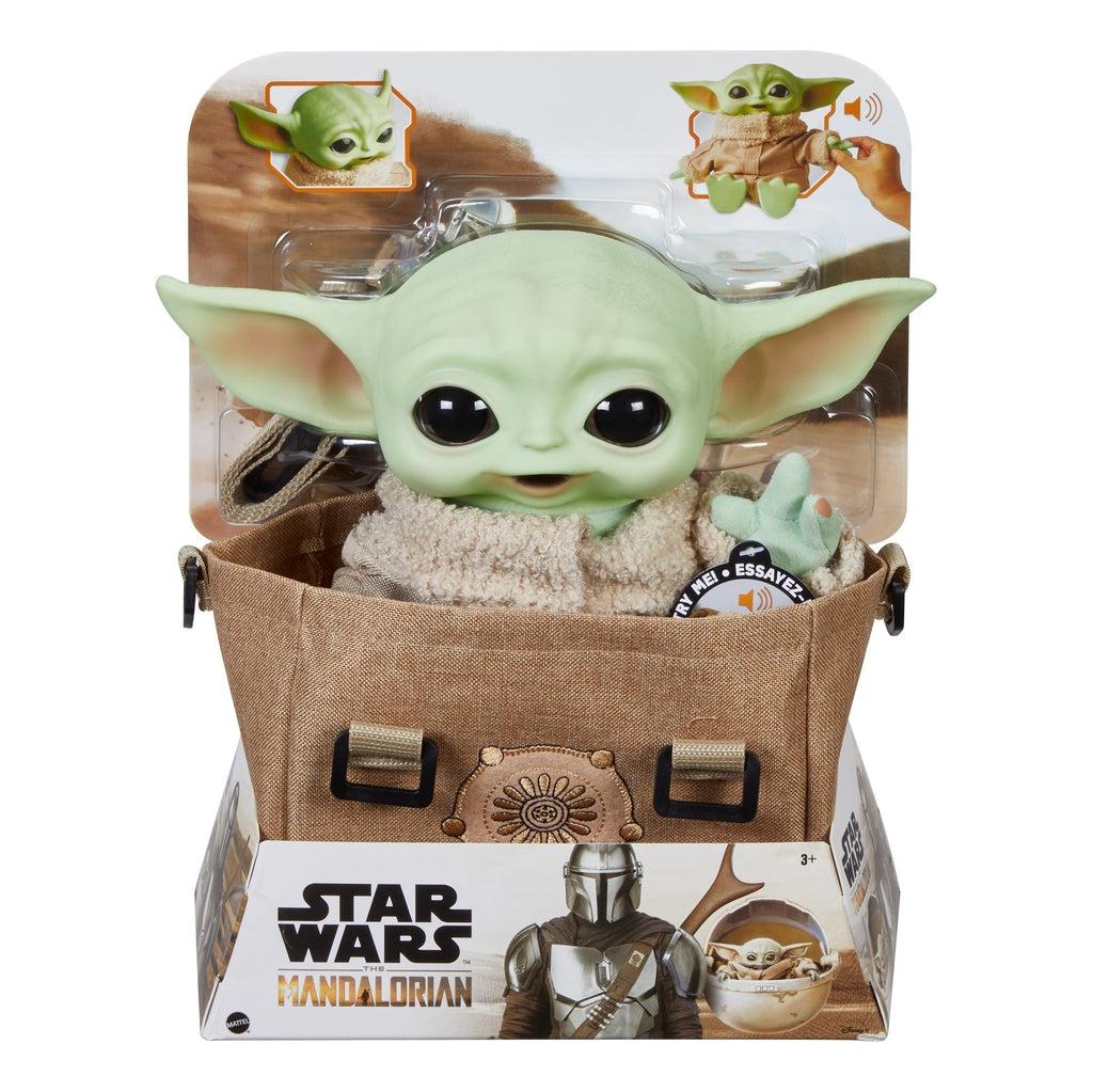 Image of the packaging for the Star Wars The Child with Backpack. Most of the front is open so you can see and touch the toy.