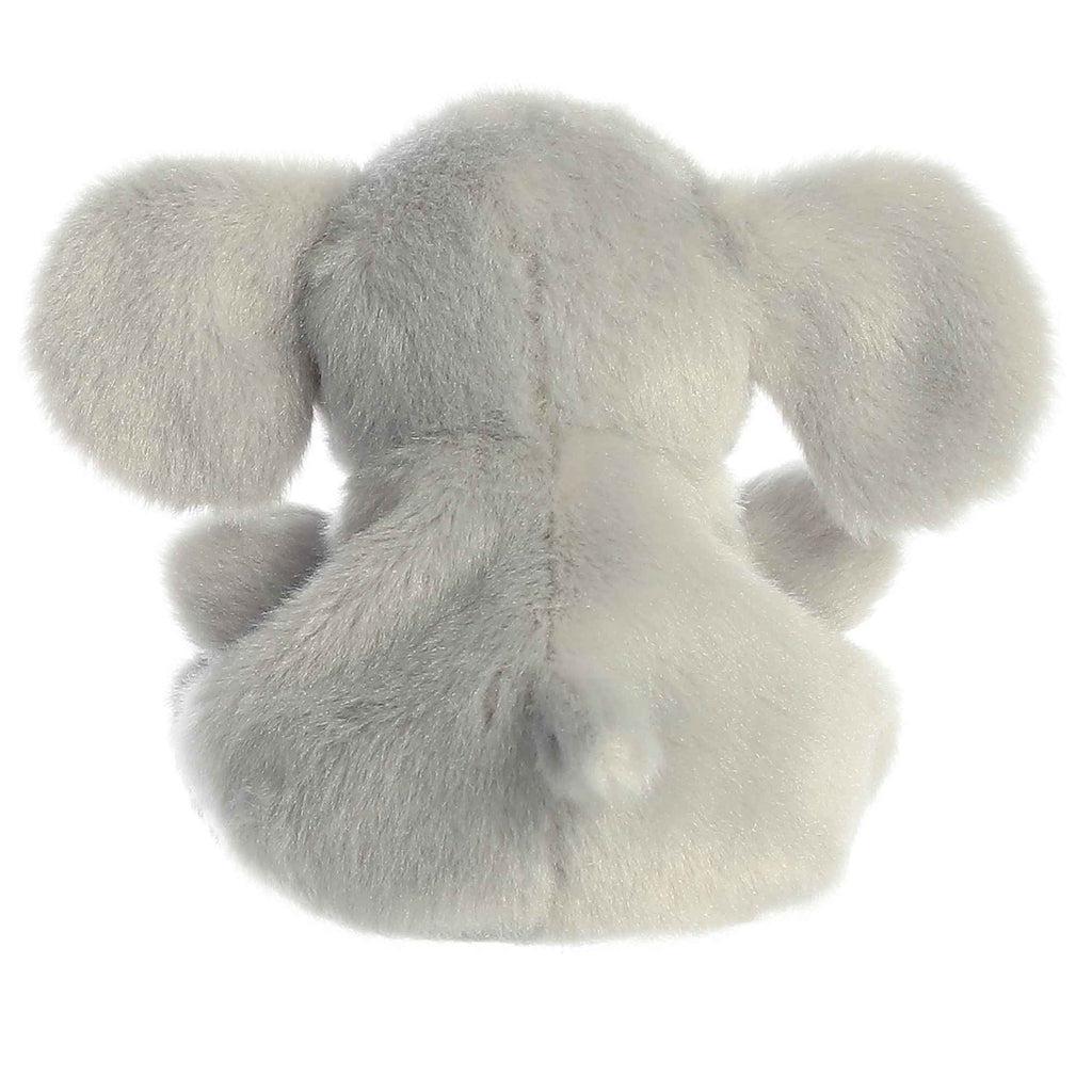 Back view of the elephant plush. You can see the tail even better from this angle.
