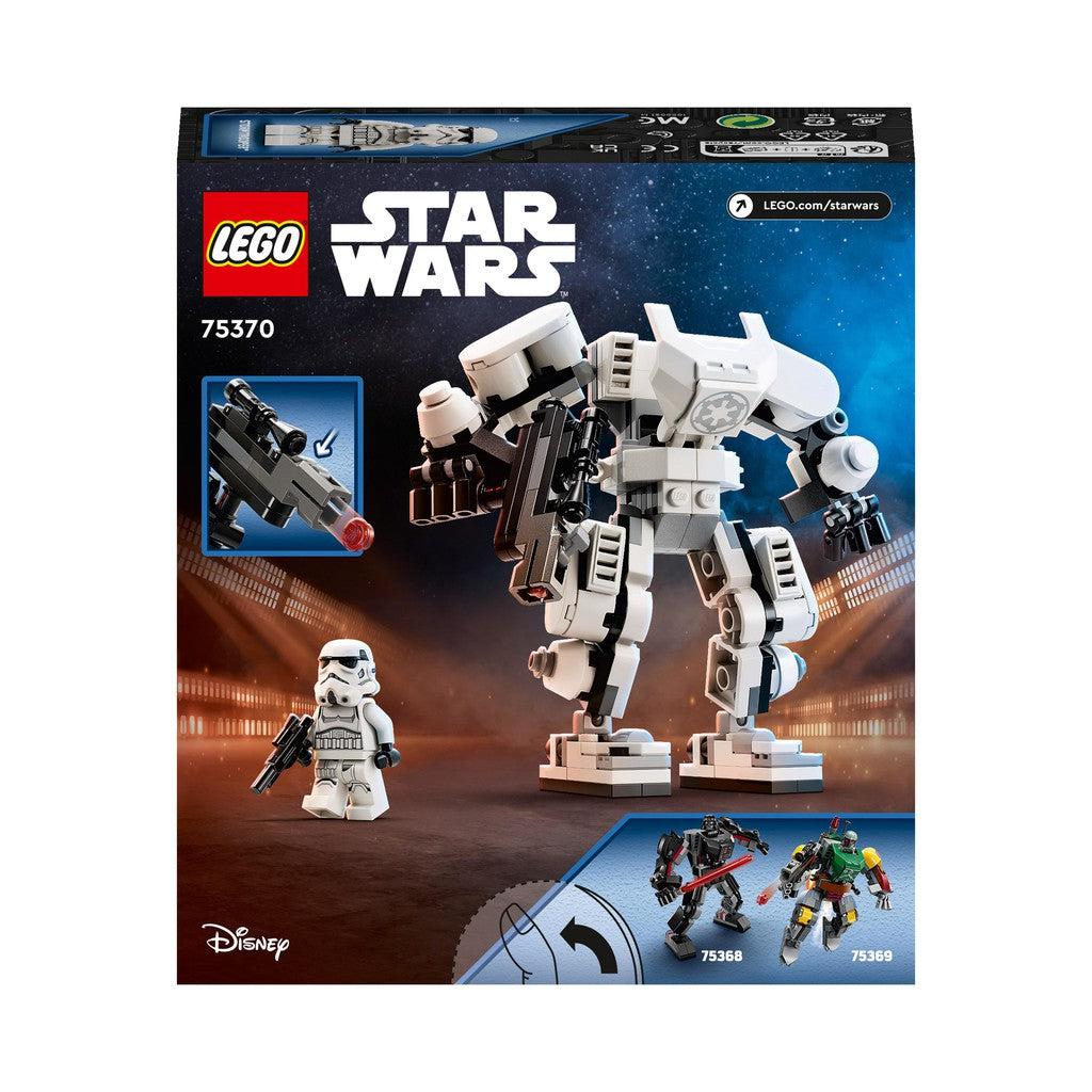 the back of the box shows off the mech and minifigure
