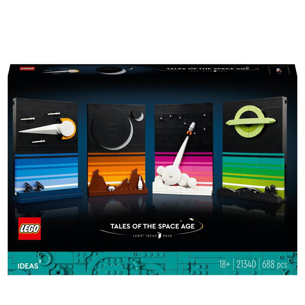 LEGO ideas tales of the space age is 4 different art panels made of LEGO about space