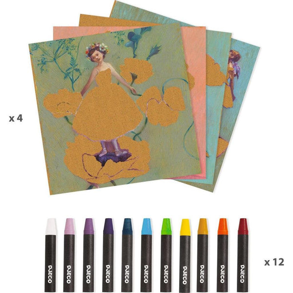 The Ballerina Wax Crayons Art Kit - Djeco – The Red Balloon Toy Store