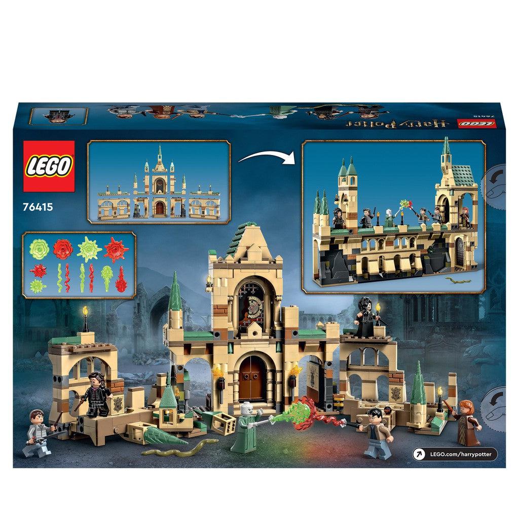 the back of the box shows lego accessories that can be used to cast magic spells