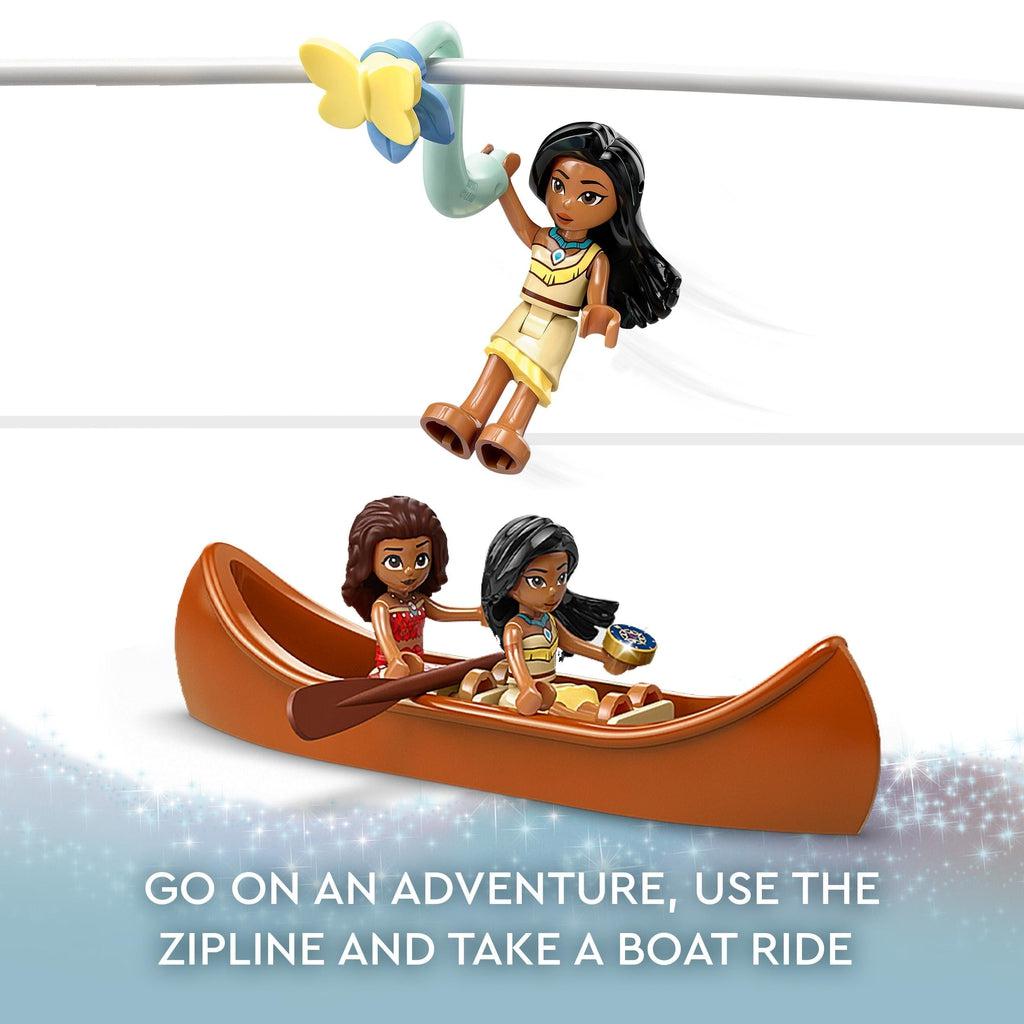 go on an adventure, use the zipline and take a boat ride