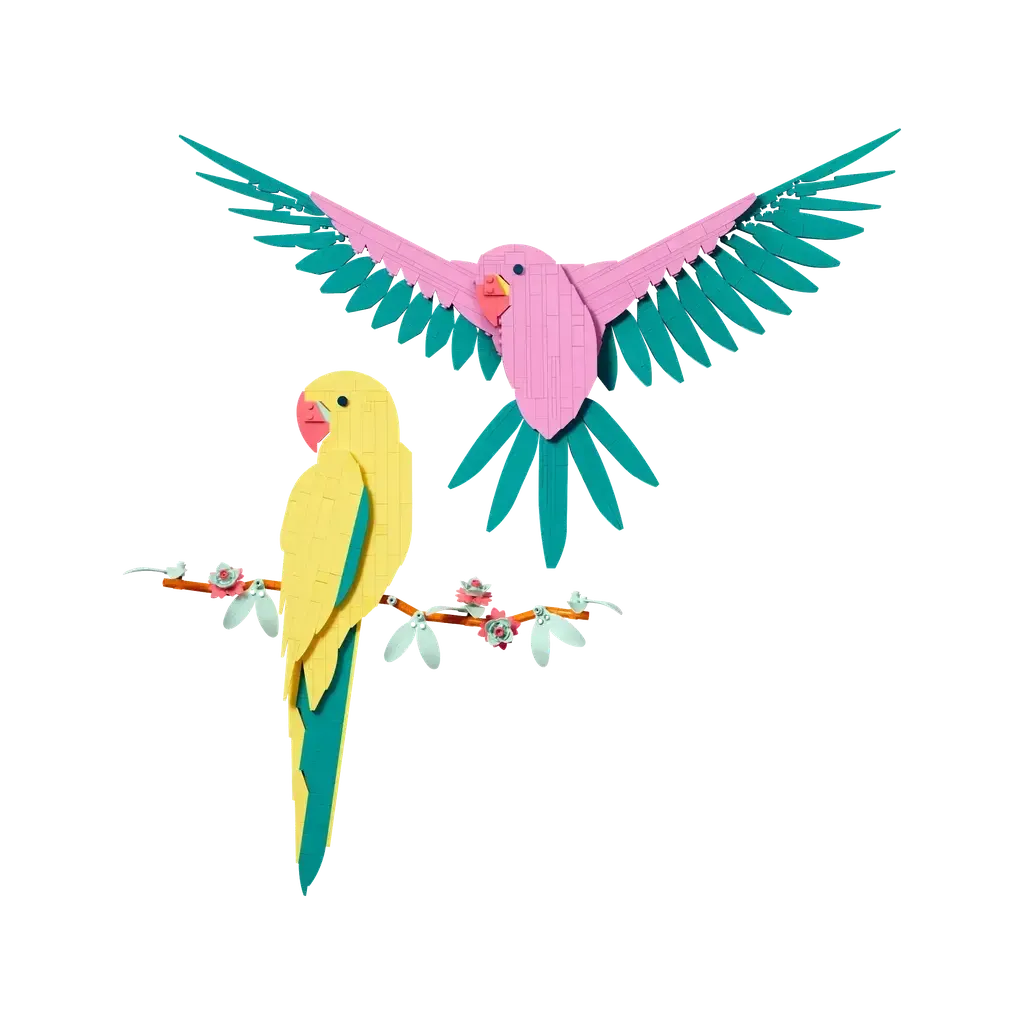 The Fauna Collection # Macaw Parrots-LEGO-The Red Balloon Toy Store