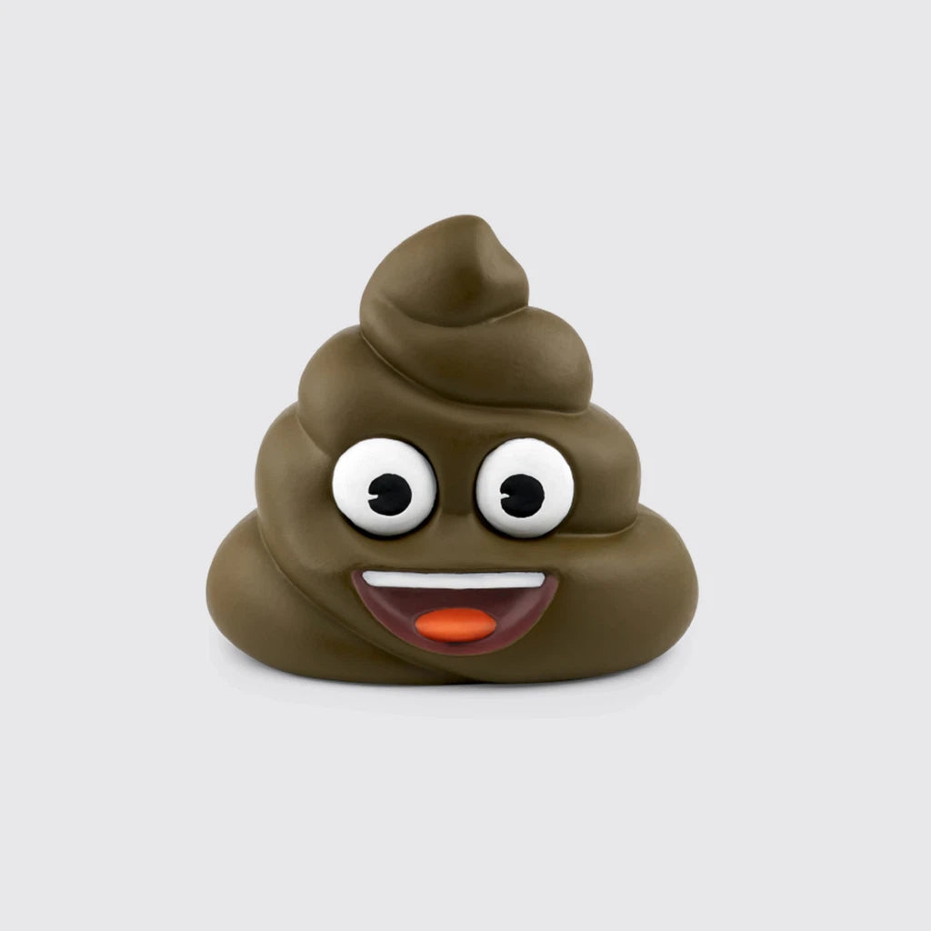 The same poop emoji tonie figure on a white background without the toniebox