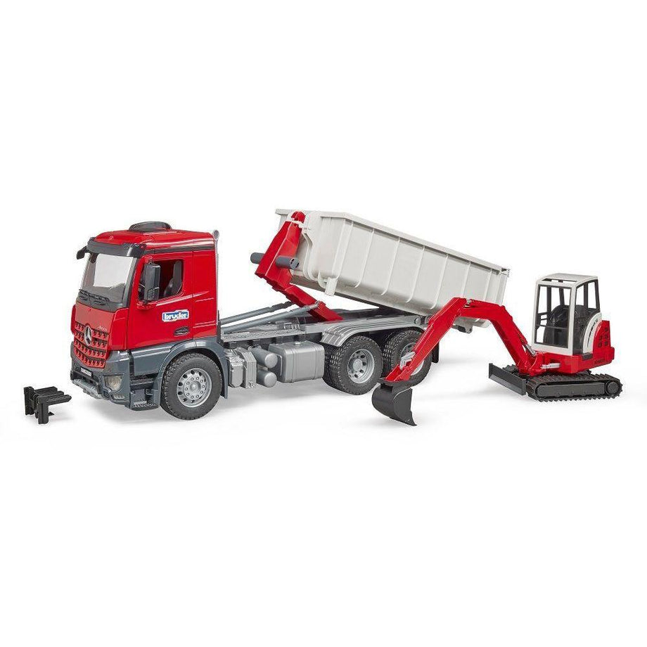 Truck with Roll-Off Container – The Red Balloon Toy Store