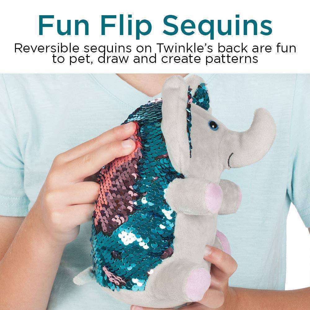 Shows that he has fun flip sequins. You can use them to draw pictures and patterns!